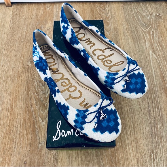 Sam Edelman Shoes - Sam Edelman Felicia ballet flats in blue ikat
